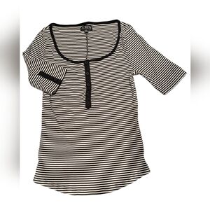J Crew Scoop neck striped top